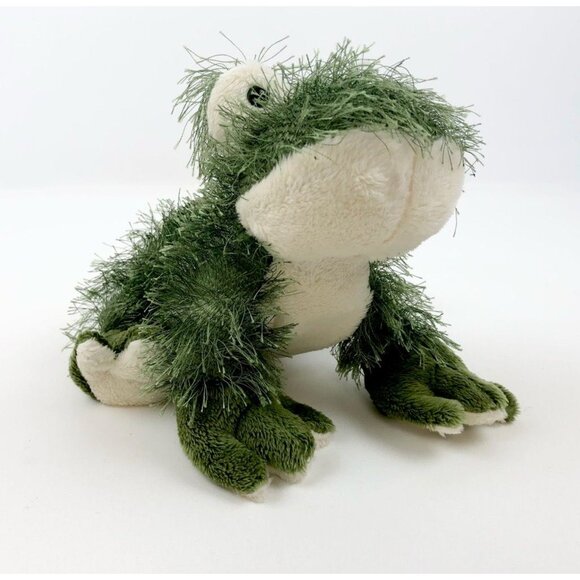 Webkinz Green Fuzzy Frog Ganz Toad Stuffed Animal Plush Soft Toy Pet No Code - Picture 2 of 11